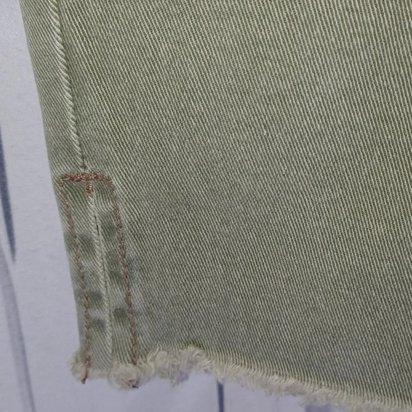 Mud Pie button fly skinny raw hem jeans - Picture 5 of 8